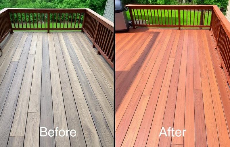 Deck Maintenance before-and-after — Birmingham, AL